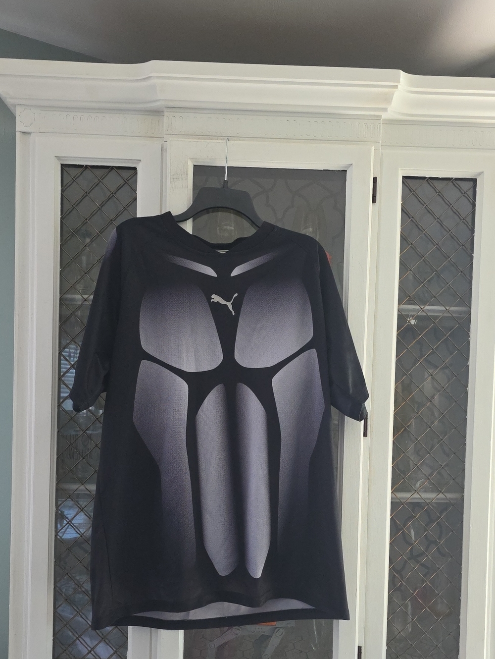 Puma Black with Gray Gradient Graphic Tee